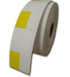 1.25" x 2.25" SOLID Yellow Shelf Tag