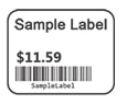 Small Adhesive Label 1.25" x 1.00"