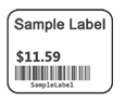 Small Adhesive Label 1.25" x 1.00"