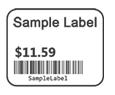 Small Adhesive Label 1.25" x 1.00"